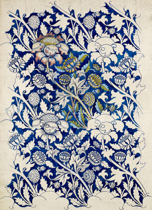 huariqueje:  William Morris designs  British 1834-1896 - -Tulip and Willow,  1973