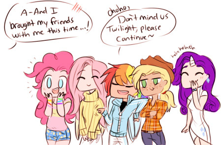 dashingicecream:  tiny twilestia comic that wasn’t suppose to be a comic but here
