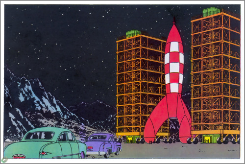 The Adventures of Tintin:  Explorers on the Moon, 1954.