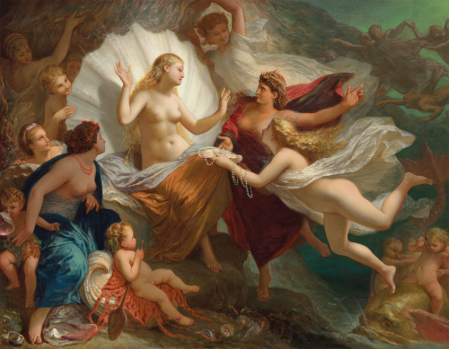 Henri-Pierre Picou  -  The Birth of Venus,  1874 French, 1824-1895 Oil on canvas