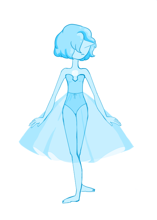 jessonlinesketchbook:  I made a transparent blue pearl 