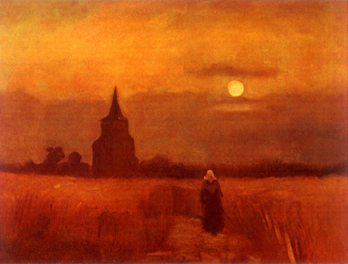 nemophilies:Vincent van Gogh, The Old Tower in the Fields, 1884