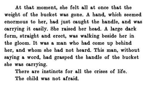 emorynoakes:Part Two, Book III, Chapter 5, Les Misérables, Victor Hugo