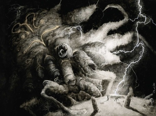 blitzkriegwitchcraft:The Dunwich Horror by Santiago Caruso