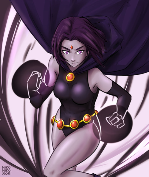 Porn photo nikoniko808:  Raven and Starfire! support