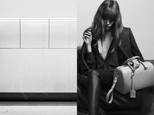 Saint Laurent . Ad campaign Pre-Fall13Creative Director: Hedi SlimanePhotos: Hedi SlimaneModel: Frej