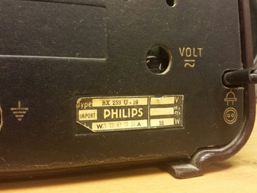 Philips BX253U-19 Tube Radio, 1955