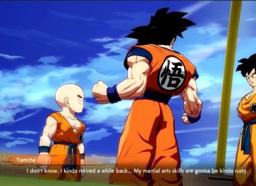 betaruga:  atern:  leonix-xiii:  And just like that FighterZ gives more credit to Yamcha than DB has in all of Z and Super…  @bardock–obama ❤️  Aww :3  Tears. In. My. Eyes.