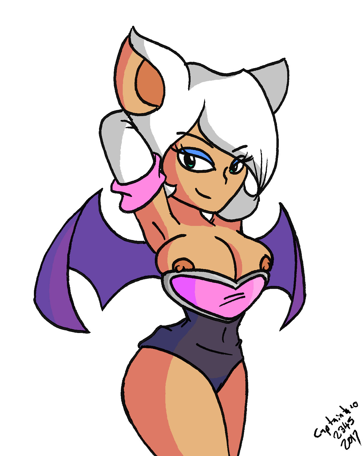 Humanized Rouge the Bat from Sonic the Hedgehog. I was a bit of a furry when I was