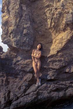 Nature-Nudes:  “On The Rocks” Cacia Zoo At Glass Beach. Fort Bragg, Ca. October