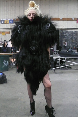gagasgallery:  Gaga backstage at the Monster Ball tour, 2009.