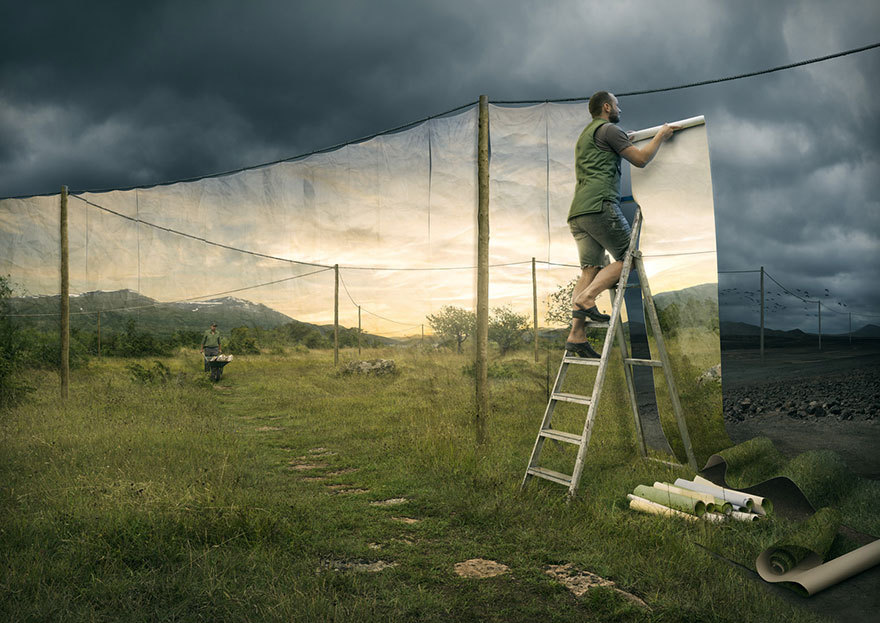 mayahan:Mind-Bending Optical Illusions by Erik Johansson