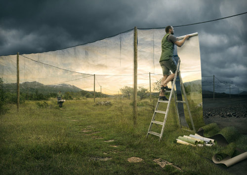 mayahan:Mind-Bending Optical Illusions by Erik Johansson