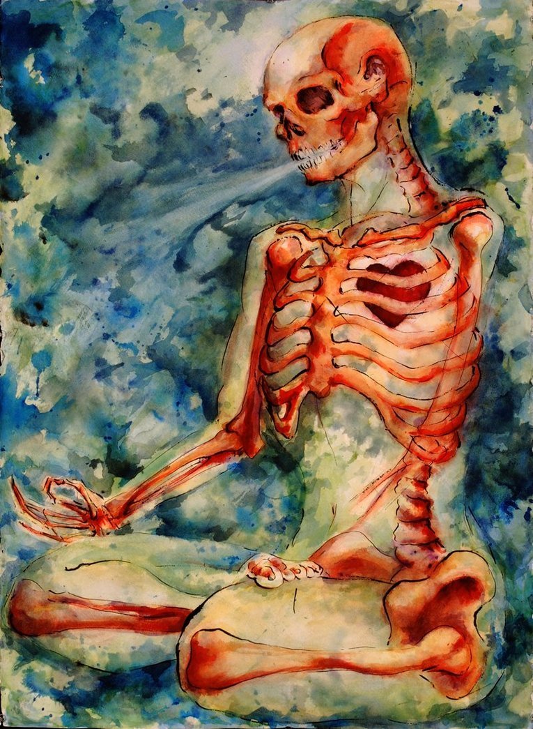theuniverseworks:  Zen Skeletonby: Quilsnap 