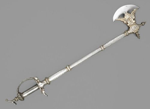 art-of-swords:Battle Axe and Hidden Blade Combination Maker: unknown Dated: early 18th century Cul
