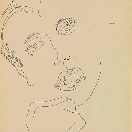 sonicyouth1988:  Line drawings by Andy Warhol