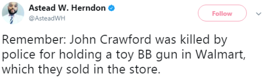 bellygangstaboo:  I remember John Crawford and Tamir Rice. Both are killed, for holding TOY GUNS! And here we have a common situation, when most priviledged woman in America pulled a gun, because she knows she has the complexion for protection. She knows
