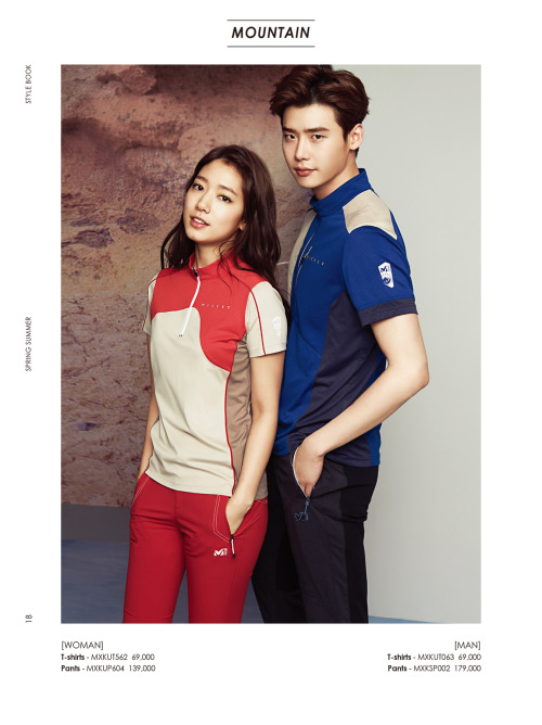 [Photo] Lee Jong Suk &amp; Park Shin Hye @ Millet 2015 S/S 컬렉션 CORDI BOOK Credit : ©Millet(