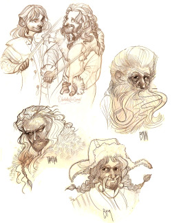 nickallyourbiscuits:  DWARVES! Unfinished fiddles because I’m lazy. 