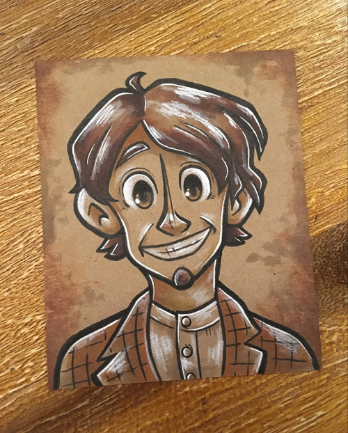 commission for @1nklo^_^ Héctor from Coco. I love me some brown paper.