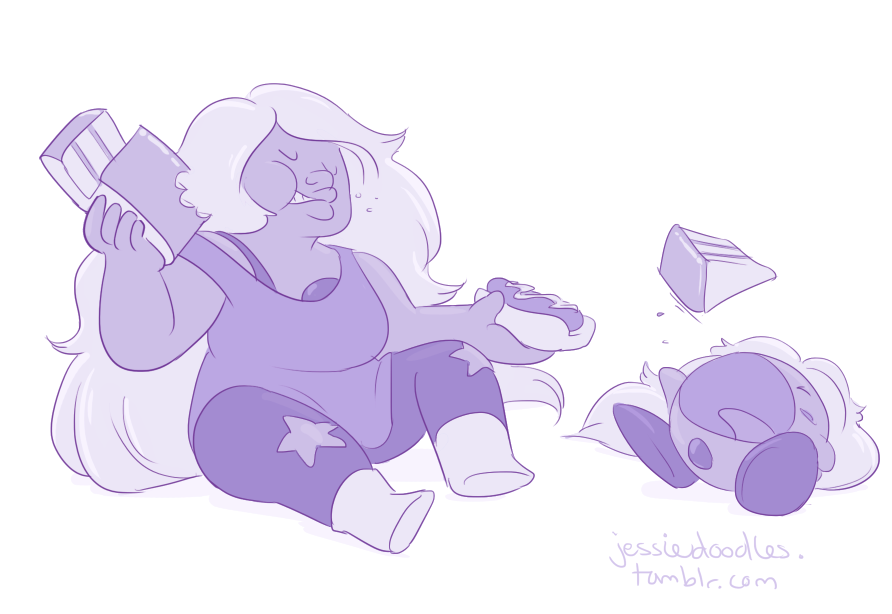 jessiedoodles:  Kirby and the Crystal Gems~ (fullview please :) )