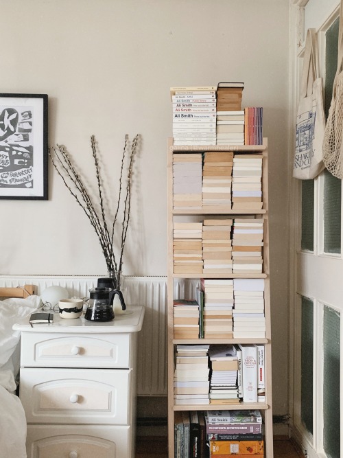 warmhealer: This week I finally sorted out a bookshelf for the piles and piles of books that have be