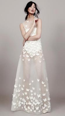 runwayandbeauty:  ‘Papillon D’Amour’: Kaviar Gauche Bridal Couture 2015. (Love this)