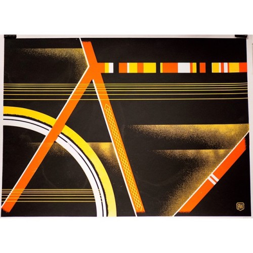 youcantbuyland: “Poster by Brad Woodard / @bwoodard from our 2013 Boston show. #bikes #poster #art #