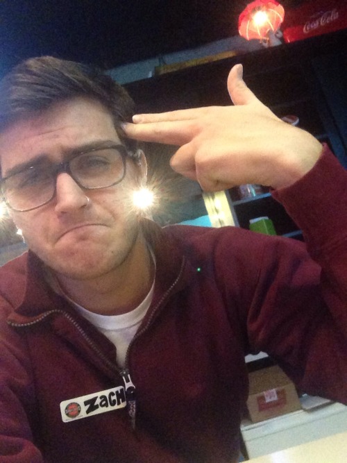 aubsticle:  zachary-:  Work sux.  Omg you’re lookin so fucking cute tho 