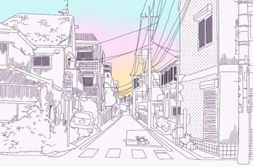 kingeyama: background practice: japanese scenery