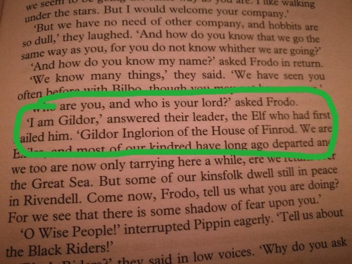 “Of the House of Finrod”…alright, who had an illegitimate child back in the First