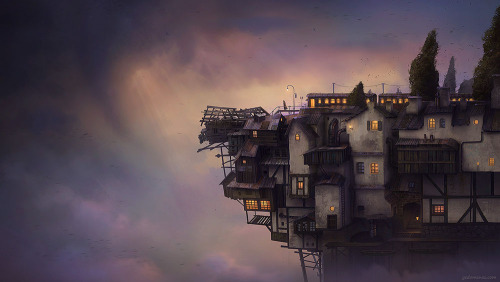 asylum-art:  Gediminas Pranckevicius: Surreal Worlds Digitally Painted on Behance, deviantART Lithuanian artist, Gediminas Pranckevicius has been a graphic designer for years, but his true talents allowed him to shine once he was inspired to create his