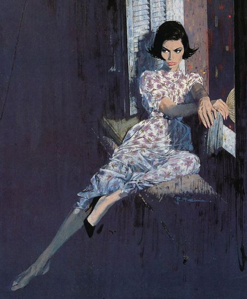 enjoy3somes: taurus1966: highwaygone:  pulpexplosion:  Robert McGinnis in vivid color  Then  Very cl