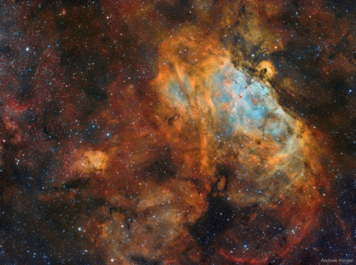 M16: In and Around the Eagle Nebula: From afar, the whole thing looks like an Eagle. A closer look a