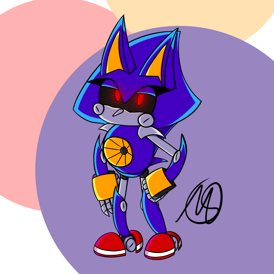 Some metal sonic fanart I drew : r/SonicTheHedgehog