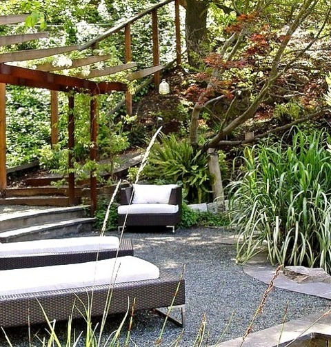 Landscape Gravel San FranciscoPhoto Of A Large Contemporary Partial Sun Backyard Gravel Formal Garden