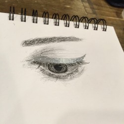 arteristic:  Eye // quick sketch at Starbucks