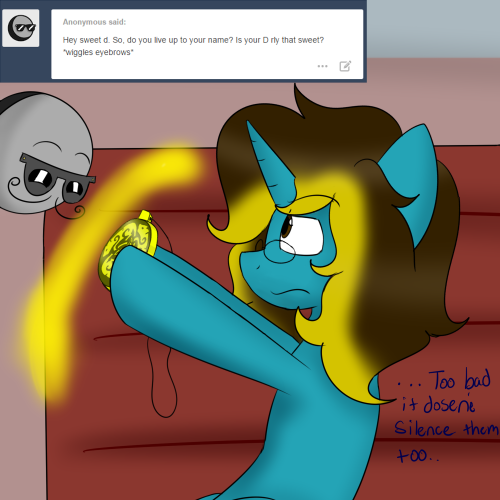 asksweetdisaster:  Sweet: Least they won’t bug me -.-(Featuring: Fenrir  x3