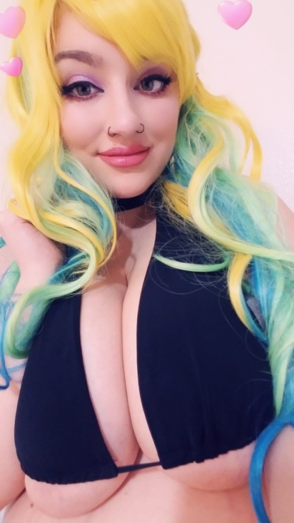 woahashley:I’ve been a very busy Lil dragon maid on snap tonight, come have fun with me