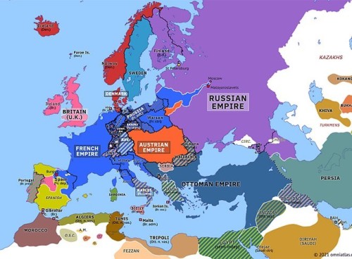 NEW MAP: Europe 1812: French retreat from Moscow (24 October 1812) omniatlas.com/maps/europe