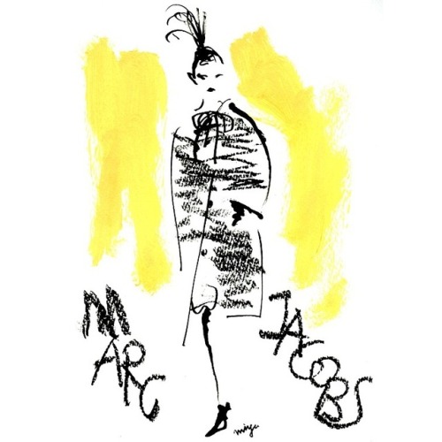 Marc Jacobs #marcjacobs #fashiondrawings #fashionillustration #miyukiohashihttps://www.instagram.c