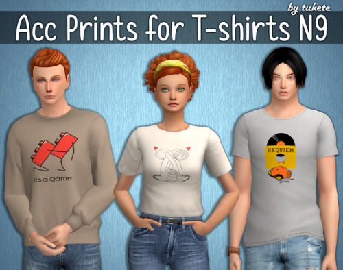 Acc Prints for T-shirts Part 9This prints you can use with different T-shirt colors.BGCAll ages &