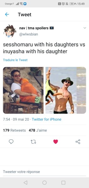 witchy-khali:I saw this tweet so I had to draw them lmaoSesshomaru and InuYasha parenting