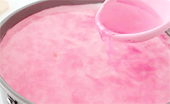lustingfood:  Sakura Cherry Blossom No-Bake Cheesecake (x) 
