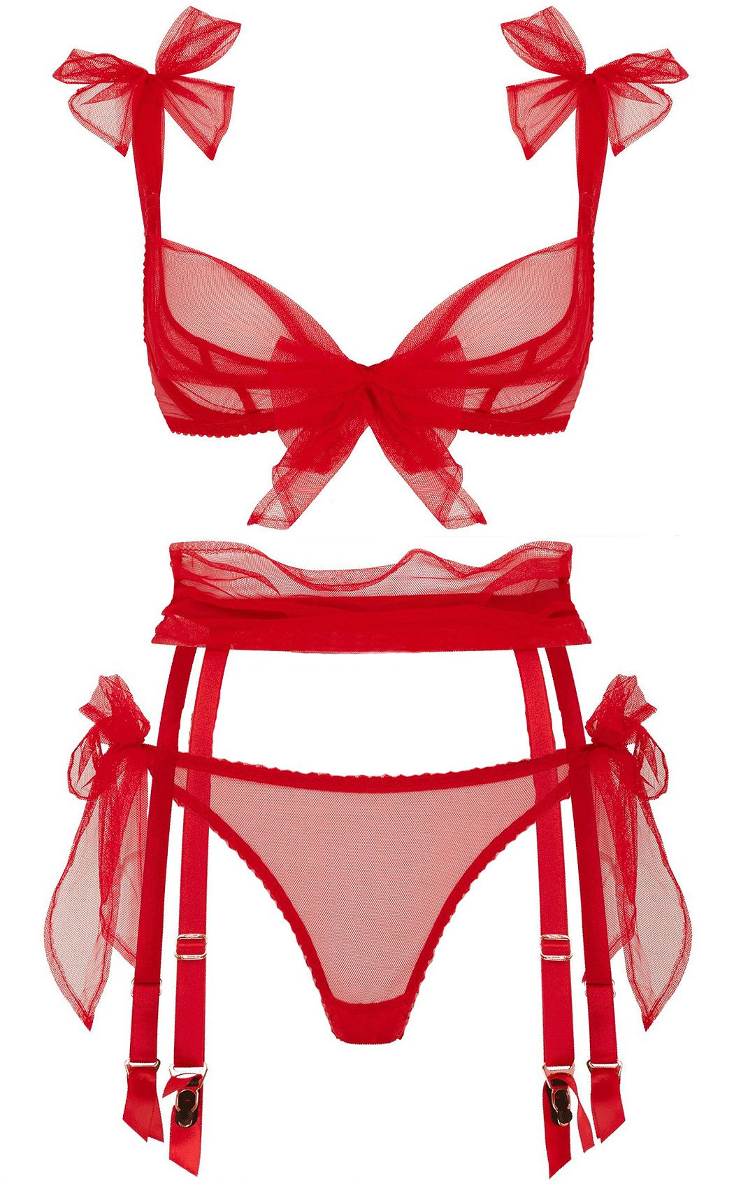 købmand lomme kort MARTY SIMONE • LUXURY LINGERIE - Agent Provocateur | Danika • in red soft  tulle +...