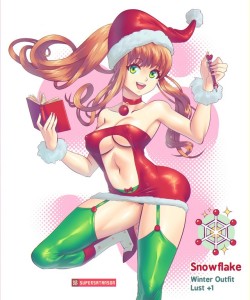 supersatansister:  Monika getting ready to hijack the holidays.
