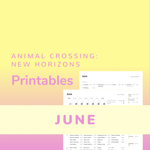 June Printables are live! ($2)Using the June data I put together, I’ve built printables including an