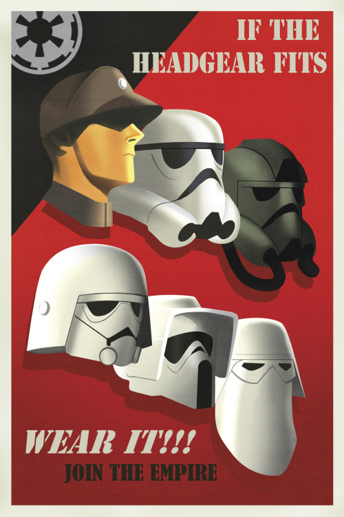starwars:  To celebrate the upcoming Star Wars Rebels, Lucasfilm and Disney XD sent out these limited edition Imperial propaganda posters by Amy Beth Christenson to 2,500 lucky people.