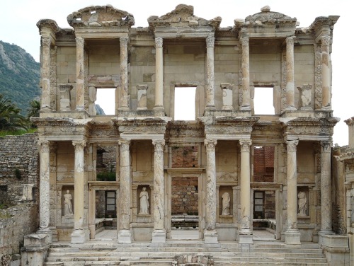 ancienthistorydaily: This library is one of the most beautiful structures in Ephesus. It was built i