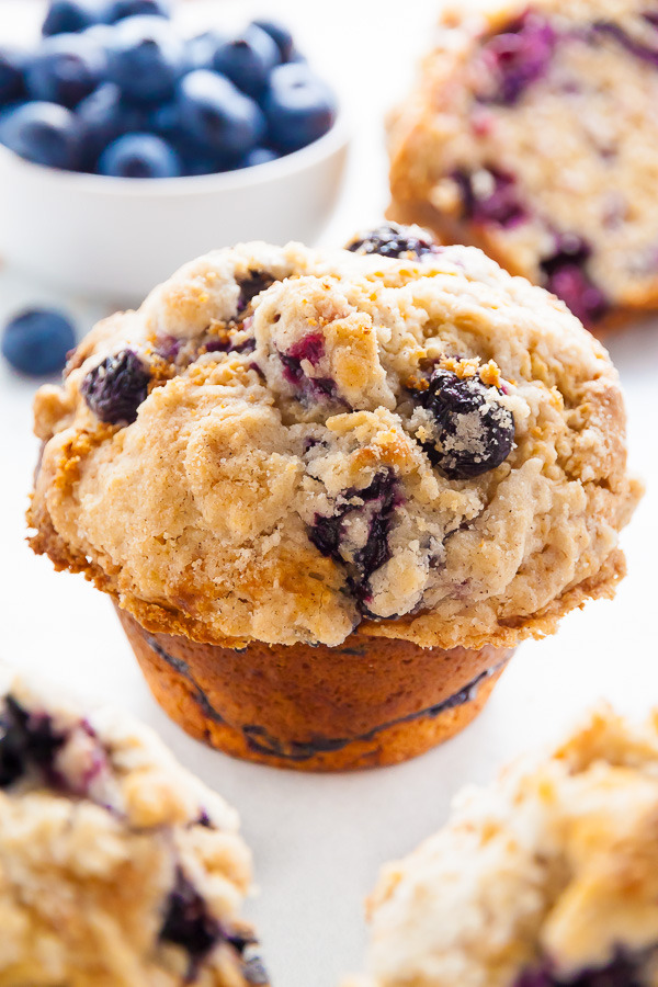 Jumbo Blueberry Crumb Muffins - Breakfast